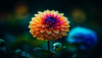 vibrant bouquet de multi coloré marguerites, une cadeau de la nature jardin généré par ai photo