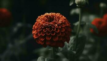 vibrant dahlia fleurir, une cadeau de la nature beauté dans violet généré par ai photo