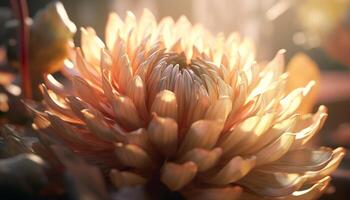 vibrant dahlia fleurir, une cadeau de la nature biologique beauté généré par ai photo