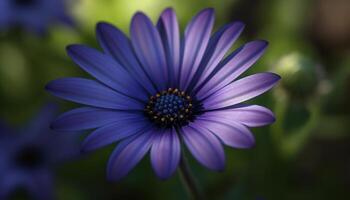 vibrant Marguerite fleurir, fragilité capturé dans proche en haut la nature image généré par ai photo