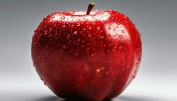 juteux rouge Pomme tranche, parfait pour en bonne santé le grignotage et suivre un régime généré par ai photo