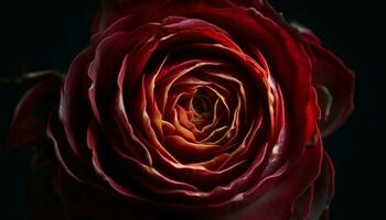 doux rose pétales symboliser fragilité et passion dans la nature beauté généré par ai photo