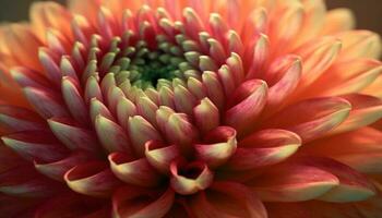 vibrant pétales de une Célibataire dahlia fleur dans la nature beauté généré par ai photo