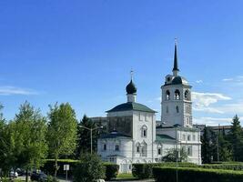 18 de juillet 2022 - irkoutsk, Russie. znamenskaïa église ou église de le signe photo