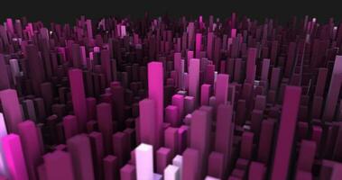 abstrait violet paysage de futuriste rectangles en mouvement vagues Contexte photo