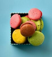 macarons dans boîte photo