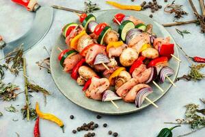 barbecue Viande épices et herbes. photo