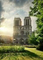 notre dame et paysage photo