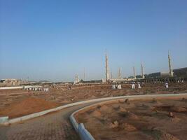 médina, saoudien Saoudite, mai 2023 - intérieur vue de jannat Al baqi historique cimetière de médina. cette cimetière est situé près masjid une Nabawi dans médina. photo