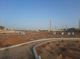 médina, saoudien Saoudite, mai 2023 - intérieur vue de jannat Al baqi historique cimetière de médina. cette cimetière est situé près masjid une Nabawi dans médina. photo