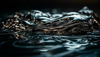 ondulé vague modèle reflète beauté dans la nature couleurs généré par ai photo