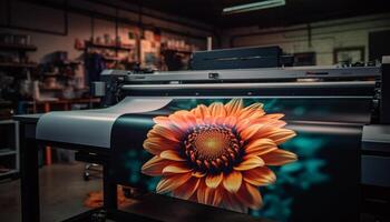 acier machinerie travail à l'intérieur usine sur en bois table généré par ai photo