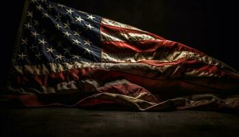 américain drapeau symbolise patriotisme et liberté généré par ai photo