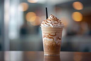 Stock photo de une tasse frappe nourriture la photographie génératif ai