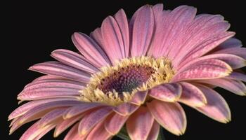 vibrant gerbera fleur Marguerite fleur beauté scène généré par ai photo