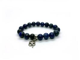 bracelet lapis Lazuli perles charme photo