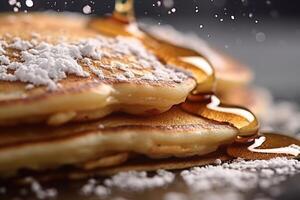 Stock photo de chaud crêpe nourriture la photographie génératif ai