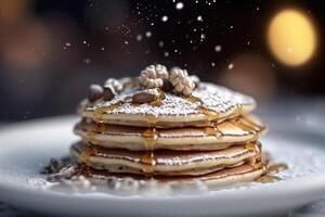 Stock photo de chaud crêpe nourriture la photographie génératif ai