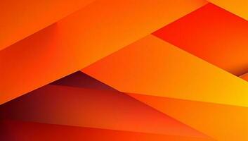 abstrait Orange Contexte avec Facile lignes.coloré Orange conception. brillant et moderne avec ombre. ai généré photo