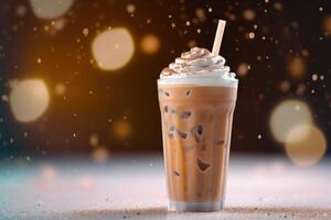 Stock photo de une tasse frappe nourriture la photographie génératif ai