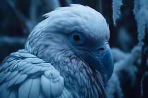 oiseau Aigle hiver Couleur génératif ai photo