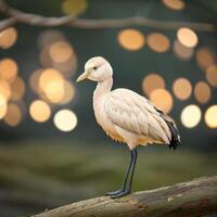 grue oiseau dans le sauvage créé avec ai généré photo