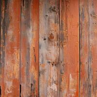 rustique Orange planche de grange mur ai généré photo