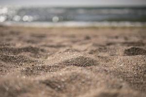 sable de mer en été sur la plage photo