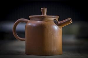 théière en argile de yixing cérémonie du thé chinois photo