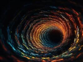 coloré tourbillonnant radial vortex Contexte établi avec génératif ai technologie. photo