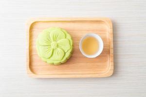 saveur de thé vert gâteau de lune chinois