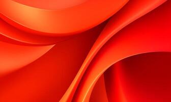 abstrait rouge Orange liquide vague Contexte ai généré photo