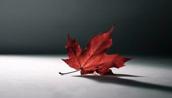vibrant érable feuille, symbole de canadien l'automne généré par ai photo