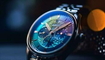 luxe montre-bracelet reflète Succès et richesse avec précision généré par ai photo