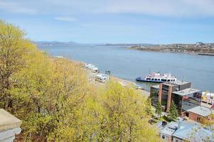 le fleuve saint-laurent vu de québec photo