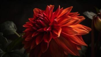 vibrant dahlia bouquet, une cadeau de l'amour dans la nature élégance généré par ai photo