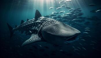 Profond dessous, majestueux mer la vie dans tropical récif aventure généré par ai photo