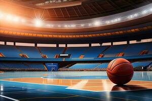 basketball Balle et sport Contexte terrain de jeux photo