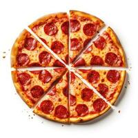 pepperoni Pizza. illustration ai génératif photo