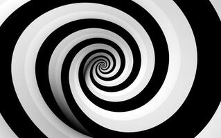 noir et blanc spirale Contexte. illustration ai génératif photo