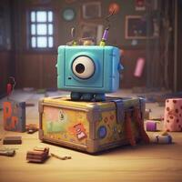mignonne boîte dans Pixar animation photo