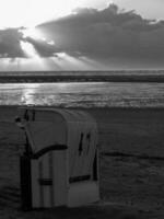 le plage de Spiekeroog île photo