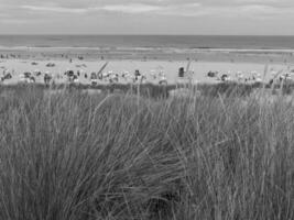 le plage de Spiekeroog île photo