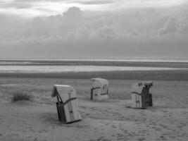 le île de Spiekeroog dans le Nord mer photo