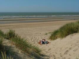 le plage de de haan à le Nord mer photo