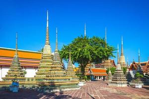 Phra Chedi Rai de Wat Pho à Bangkok en Thaïlande