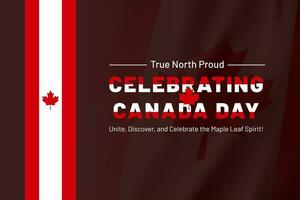 Canada journée bannière affiche pour votre atout conception dans Canada journée photo