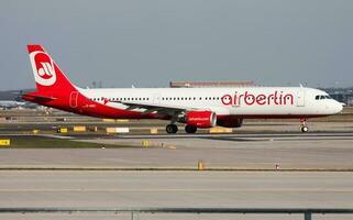 air Berlin Airbus a321 d-abci passager avion Départ à Francfort aéroport photo