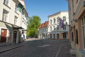 magnifique bâtiments dans vieux ville de Tallinn photo