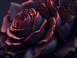 ancien classique hyper réaliste rouge gris Rose bouquet sur Contexte. génératif ai. photo